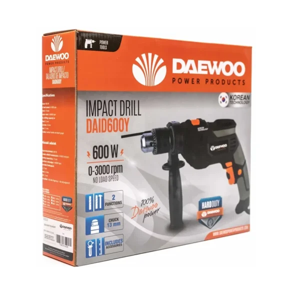 დარტყმითი საბურღი დრელი 600W  DAID600L