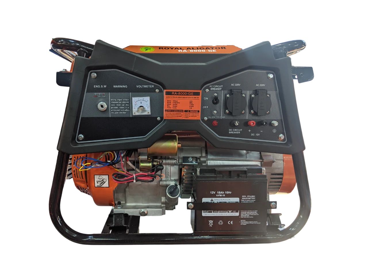 გენერატორი ბენზინზე 8 კვტ ელექტრო სტარტერით RA-8000-GE